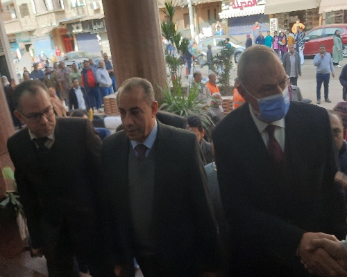 رئيس مدينة طوخ يستقبل محافظ القليوبية لافتتاح مبنى التأمين الصحى