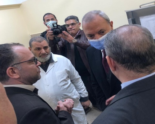 رئيس مدينة طوخ يستقبل محافظ القليوبية لافتتاح مبنى التأمين الصحى