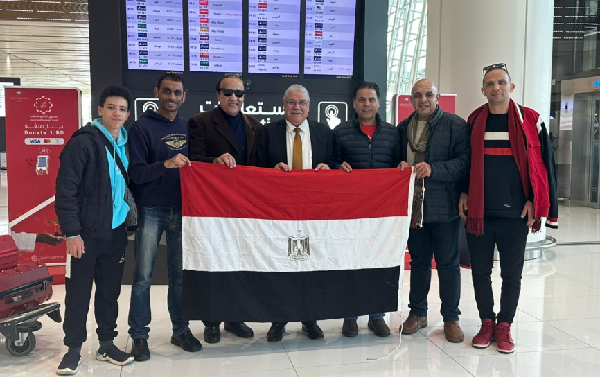 بعثة منتخب مصر للدارتس تصل البحرين