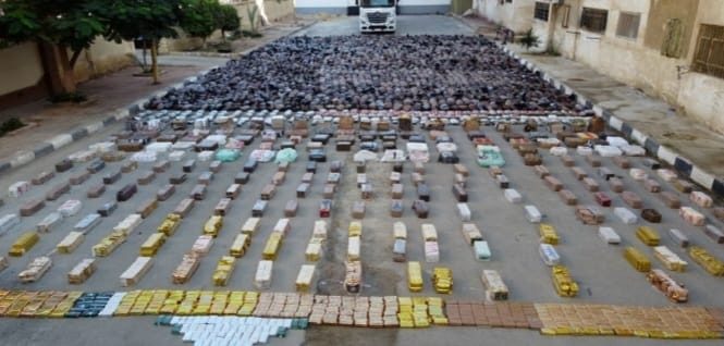 إحباط محاولة نقل وتهريب 10 أطنان مواد مخدرة بـ270 مليون جنيهاً