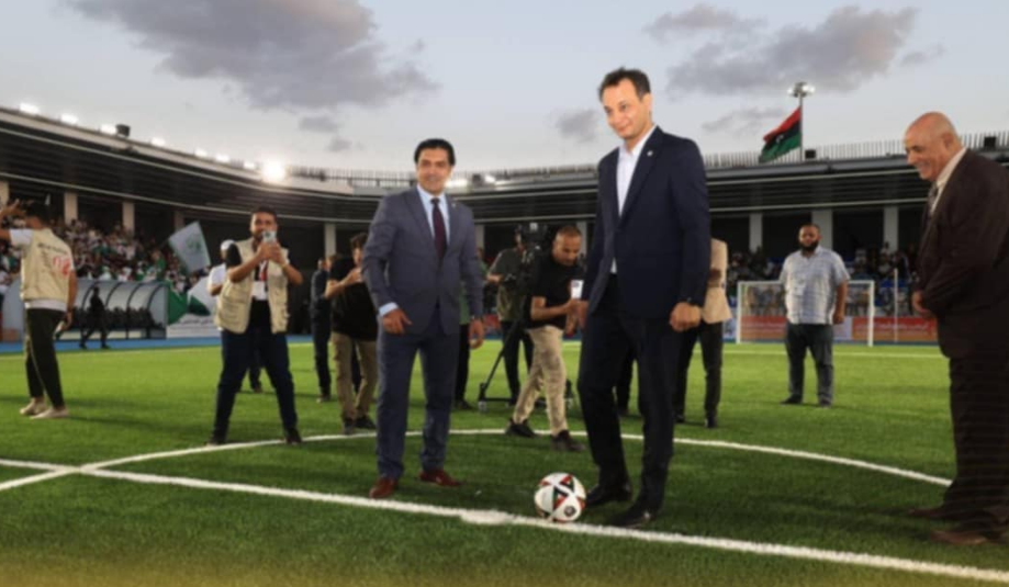 افتتاح اكبر ملعب للميني فوتبول فى ليبيا
