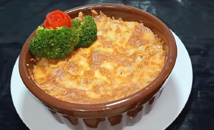 فخارة المكرونة بكباب الحلة