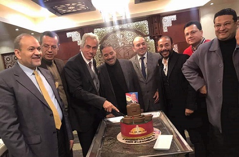 جانب من احتفال جمعية رجال الأعمال بفوز النائب عمرو السنباطي