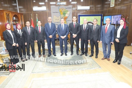 اللواء إبراهيم أبو ليمون خلال لقائه الدفعة الأولى من المبادرة الرئاسية ألف مدير مدرسة من أبناء المنوفية