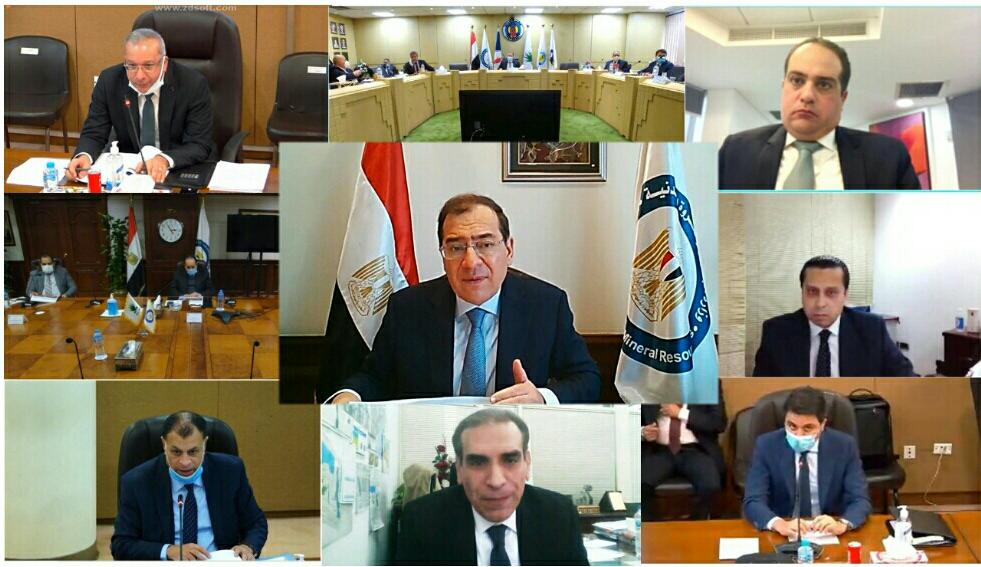 وزير البترول في جلسة اعتماد الموازنة عبر الفيديوكونفرانس 