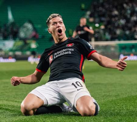 صورة وفيديو .. احتفال إمام عاشور بأول أهدافه الأوروبية مع ميتلاند