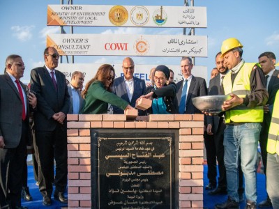 وزيرتا البيئة والتنمية المحلية ومحافظ القليوبية