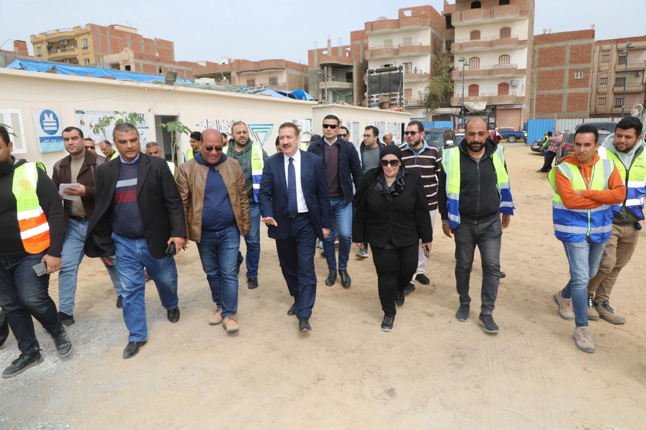محافظ المنوفية خلال جولته اليوم بمدينة أشمون