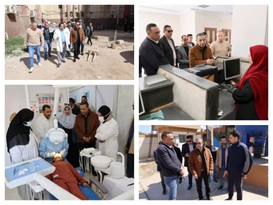 جولة محافظ المنوفية في مركز ومدينة الشهداء