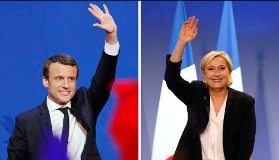 لوبان وماكرون