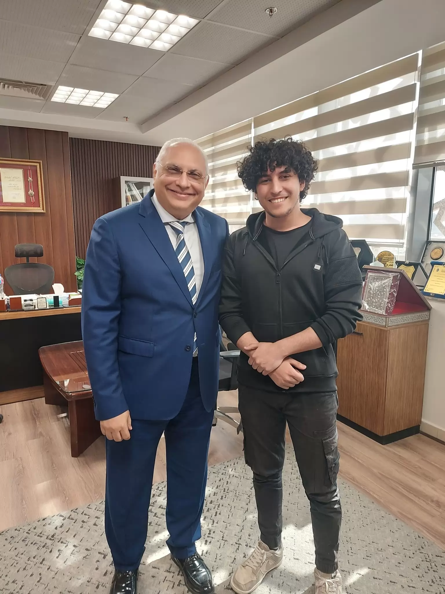 طالب بمدرسة الطاقة النووية بالضبعة يبتكر طائرة بدون طيار 