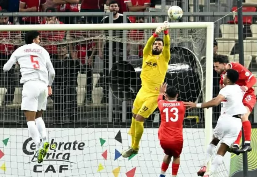 بعد مرور 20 دقيقة مازال التعادل السلبي قائم بين الزمالك شباب بلوزداد 