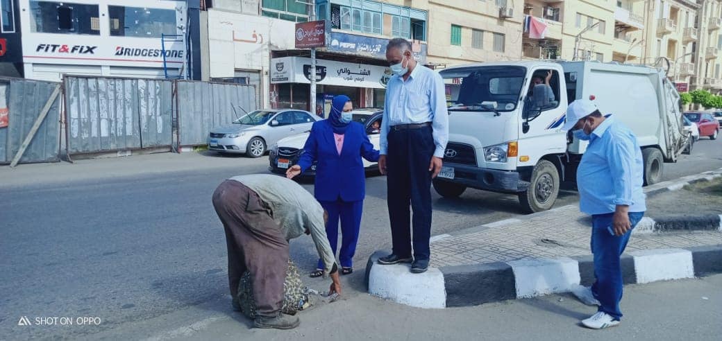 متابعة رفع كفاءة الشوارع