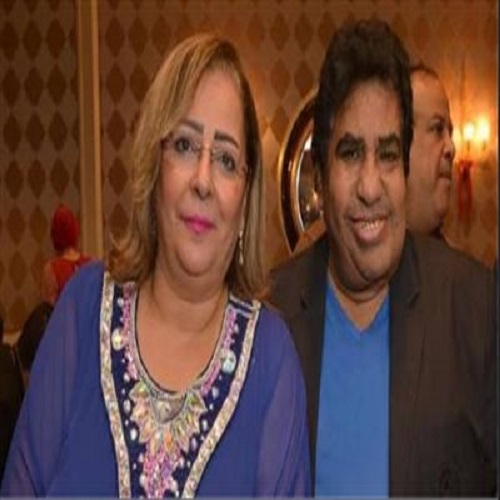 أحمد عدوية وزوجته 