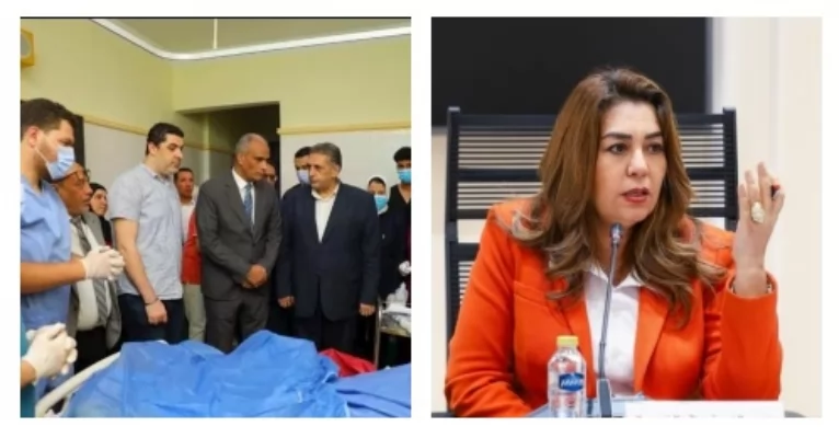 منال عوض تتابع حالة رئيسة قرية كفر الشيخ وتوجه بتطبيق القانون