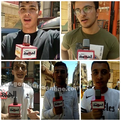 طلاب الثانوية العامة بعد أداء إمتحانات الجيولوجيا وعلم النفس والتفاضل