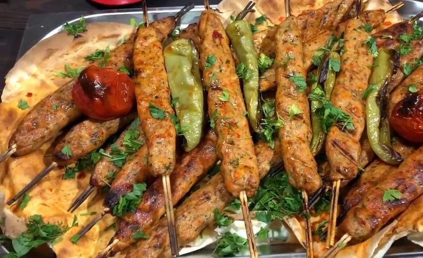 كباب الدجاج المدخن 