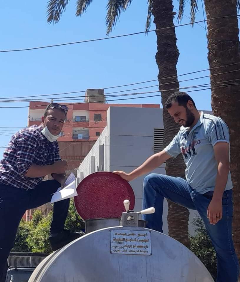 ضبط 2طن لبن فاسد بالفشن
