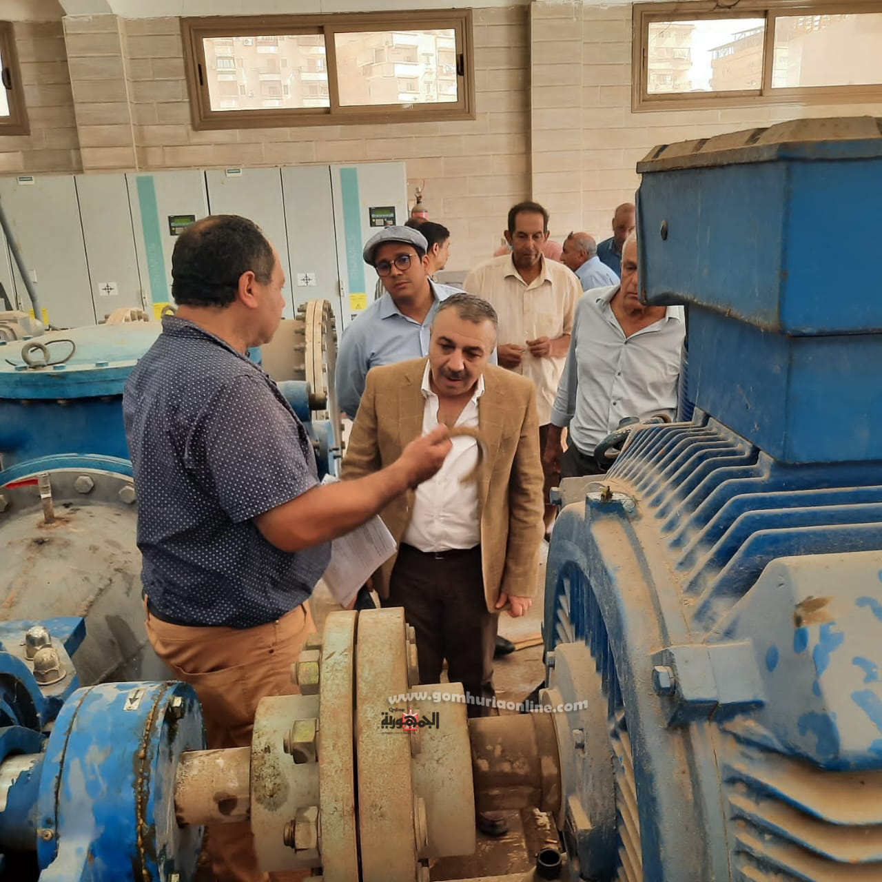 رئيس مياه دمياط يتابع الأعمال بمحطات المياه والصرف الصحى 