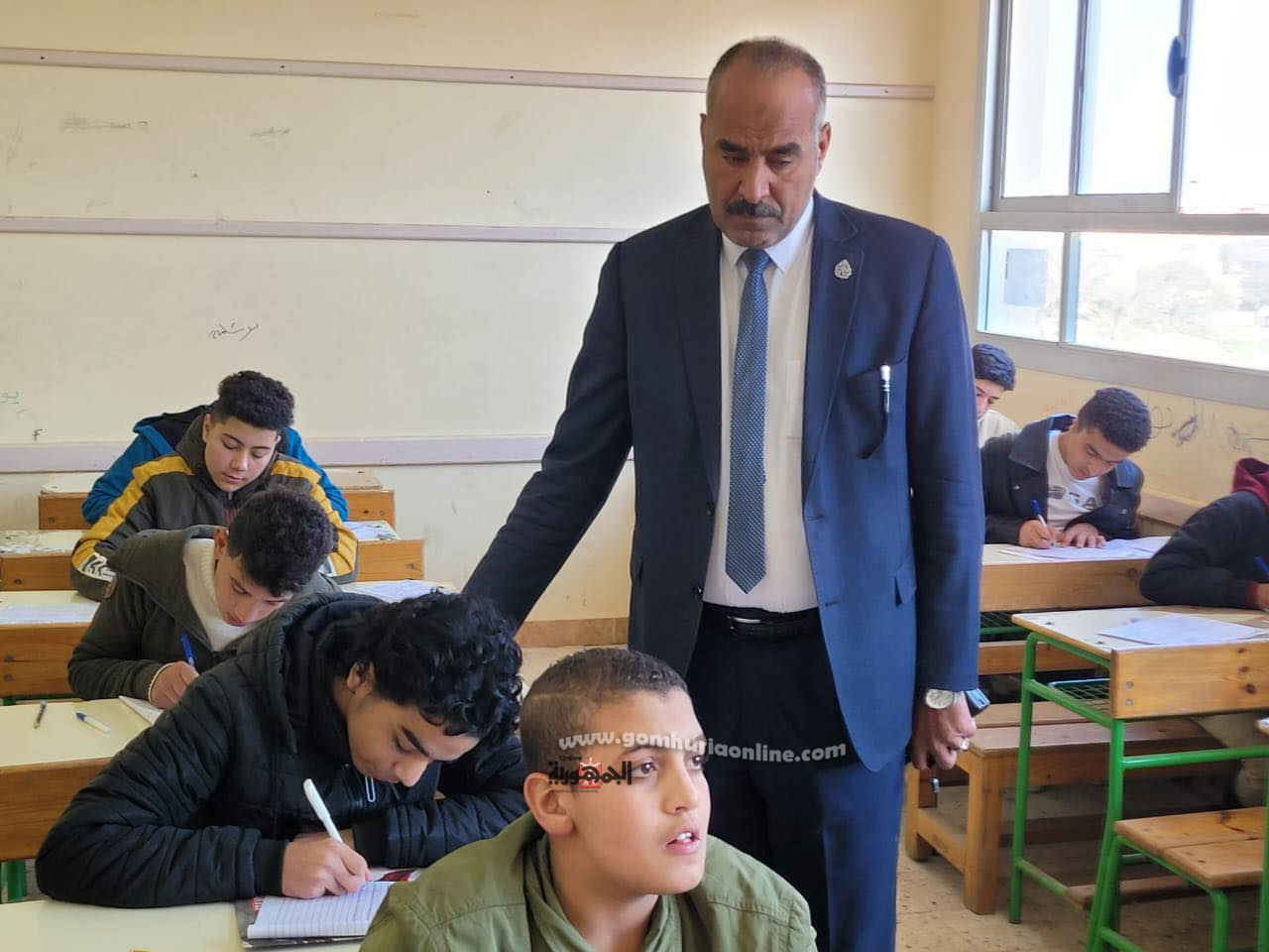 الفولى خلال تفقده لجان إمتحانات الإعدادية بالمنوفية