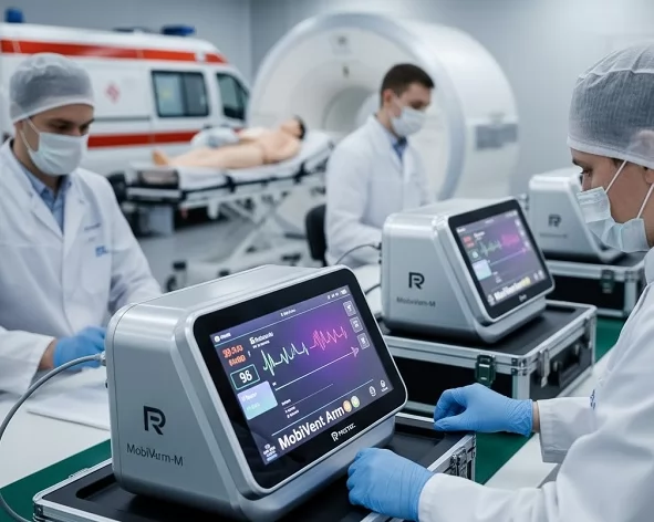 روسيا تبدأ إنتاج أجهزة تنفس اصطناعي محمولة متطورة 