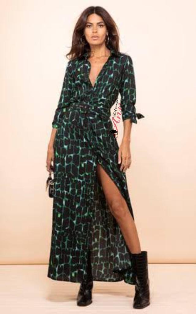 الأخضر له حضور طاغي في ازياء هذا الخريف