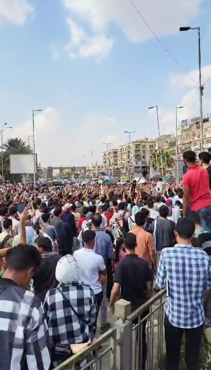 دعمًا وتأييدًا لموقف الرئيس.. مسيرة حاشدة في ٦ أكتوبر بالجيزة
