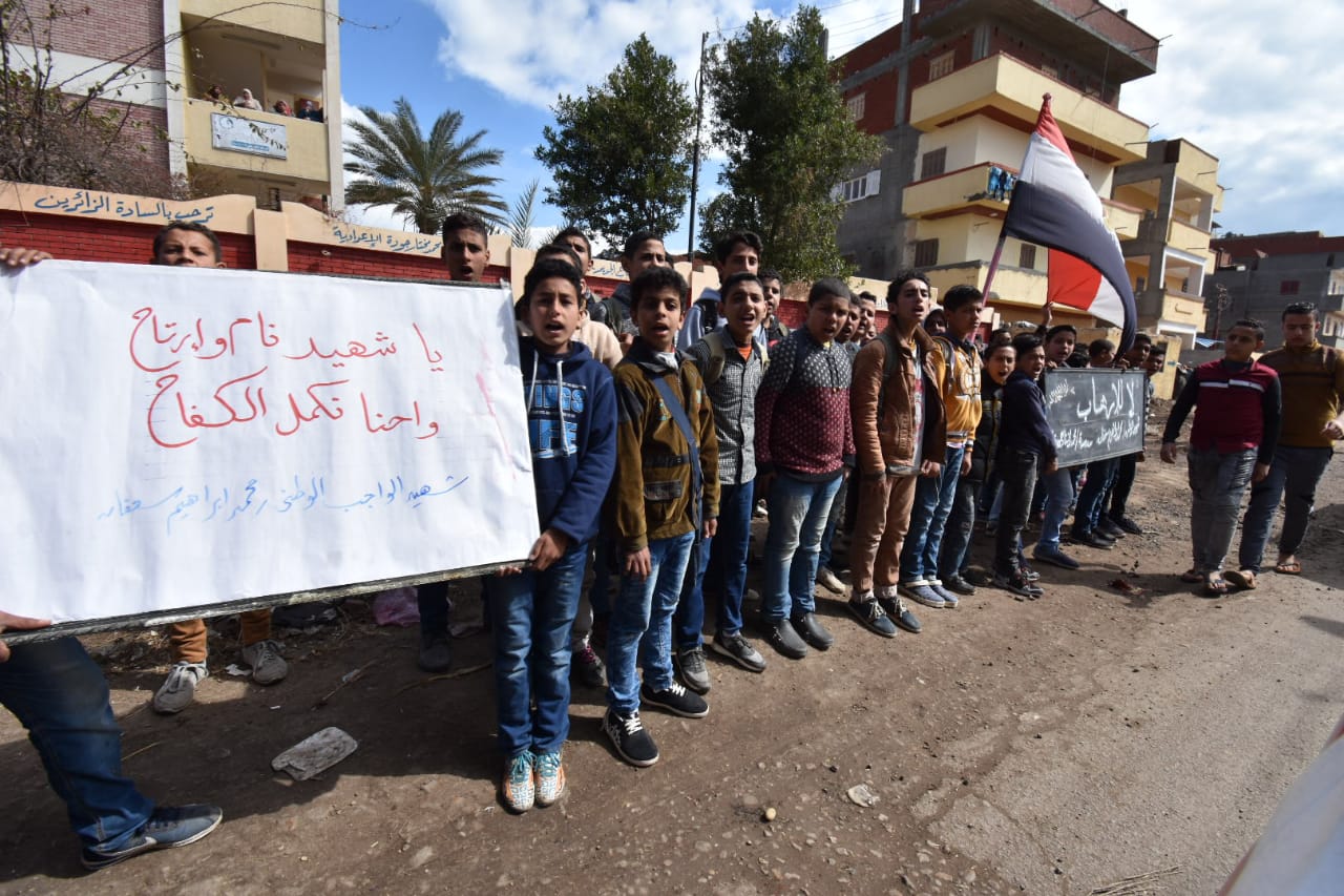  بالصور .. تشيع جنازة شهيد العريش في مسقط رأس بدمنهور