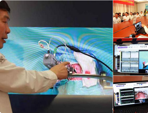 اجراء اول عملية جراحية  باستخدام تقنية 