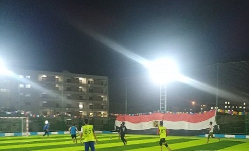 جانب من الأنشطة الطلابية بالمدينة الجامعية بجامعة حلوان