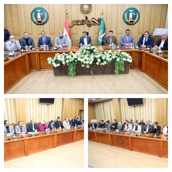 اجتماع محافظ المنوفية مع قيادات الصحة لرفع جاهزية المستشفيات قبل عيد الفطر