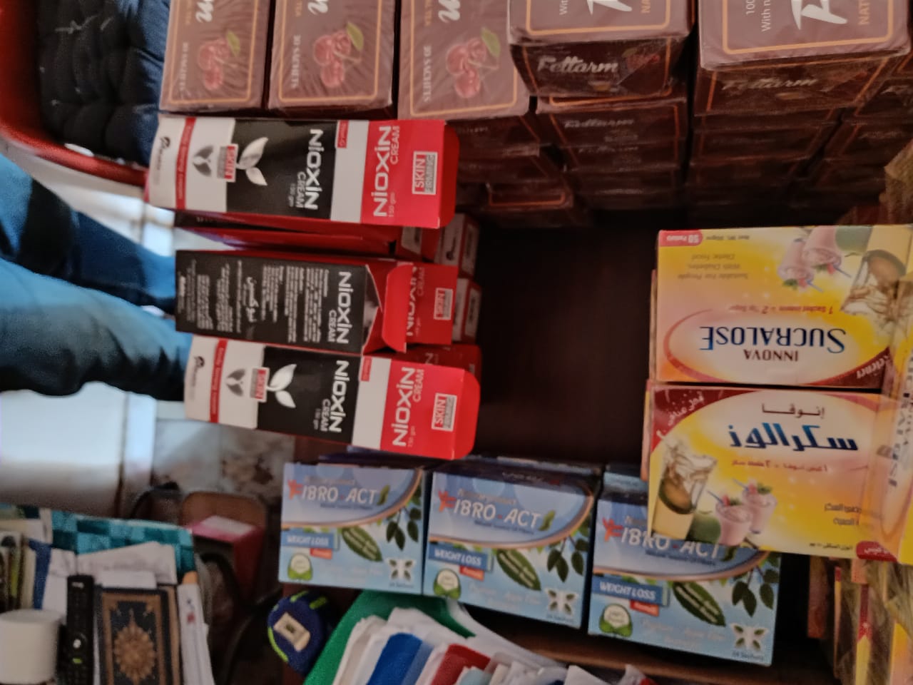 صحة الغربية ضبط ٣١٥٠ أدوية مختلفه الأشكال بمركز علاج طبيعى بسمنود 