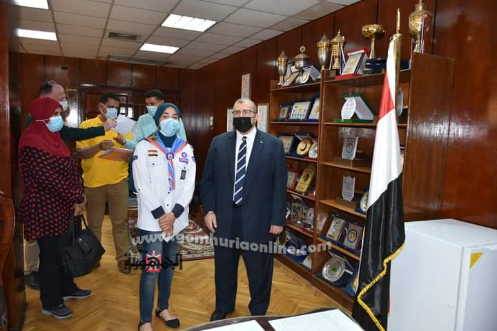 تكريم الطلاب المثاليين فى الجوالة والخدمة العامة بجامعة مدينة السادات .. صور