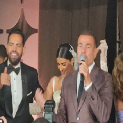 عمرو دياب وريم سامي وعريسها 
