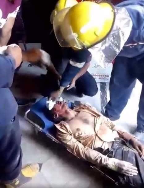 الحماية المدنية تنقذ عامل انهارعليه سقف مطعم بالعطارين