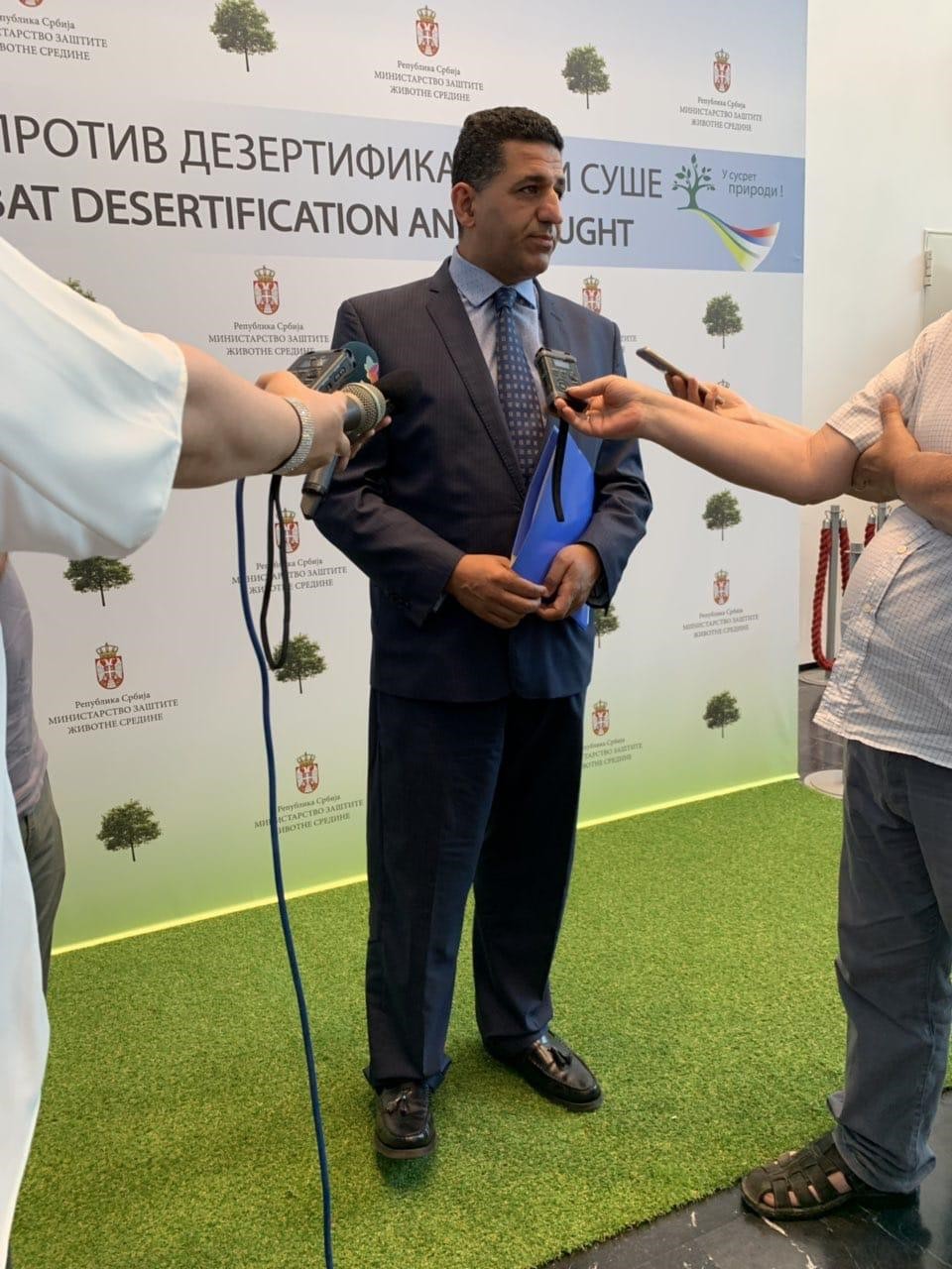 سفير مصر في بلجراد يشارك كمتحدث رئيسى في الاحتفال باليوم العالمي لمكافحة التصحر