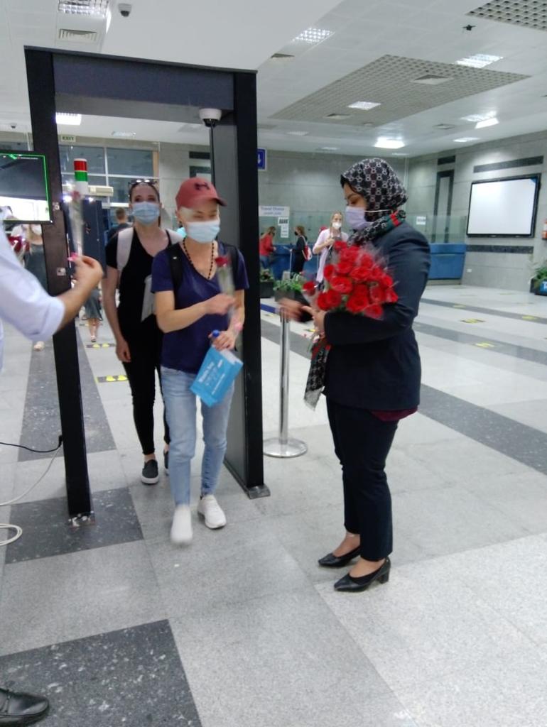 مطار الغردقة الدولى يستقبل أولى الرحلات الجوية لشركة مصر للطيران قادمة من براغ