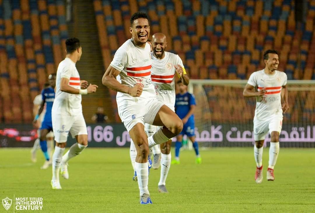 الزمالك وأسوان .. فرحة الهدف الثالث