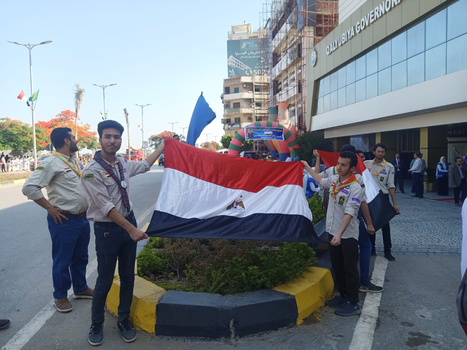 استقبال وزير الشباب والرياضة بالباتيناج والدرجات البخارية بالقليوبية   