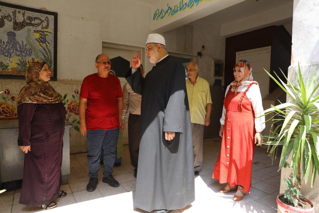 وكيل الأزهر يتفقد لجان احياء العلمي في  فتيات شبرا الخيمة