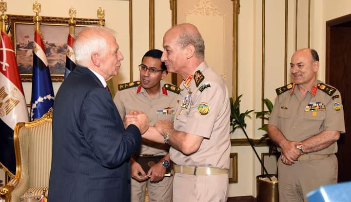 وزير الدفاع يلتقى الممثل الأعلى للسياسة الخارجية والأمنية ونائب رئيس مفوضية ورئيس مجلس الدفاع للإتحاد الأوروبى 
