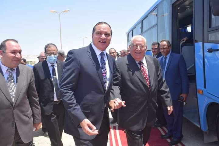 افتتاح عدد من منشآت المقر الجديد لجامعة سوهاج احتفالاً باليوبيل الذهبي