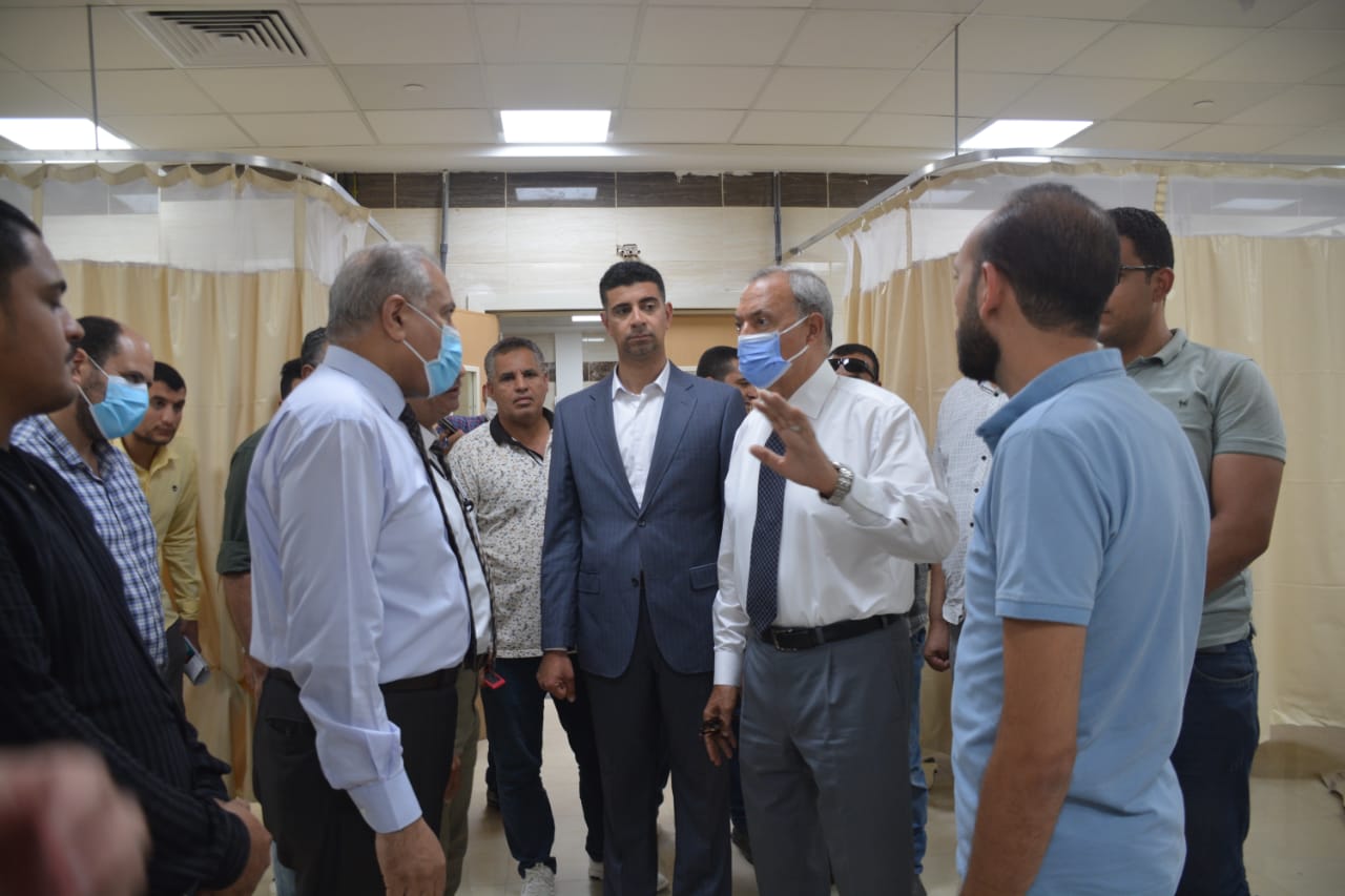 محافظ القليوبية يتفقد أعمال تطوير مستشفى طوخ المركزي واللمسات الاخيرة 