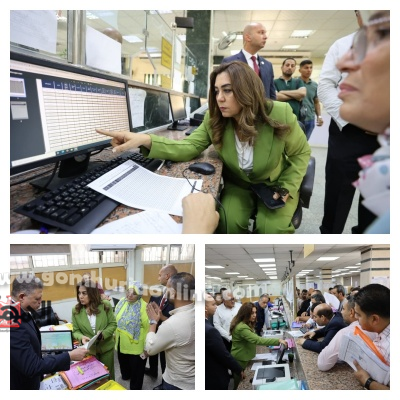وزيرة التنمية المحلية خلال جولتها اليوم