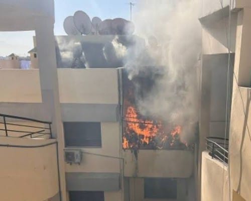 السيطرة على حريق داخل شقة سكنية ببنها دون إصابات
