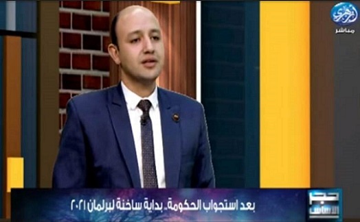 النائب الدكتور أحمد دراج خلال اللقاء التليفزيوني