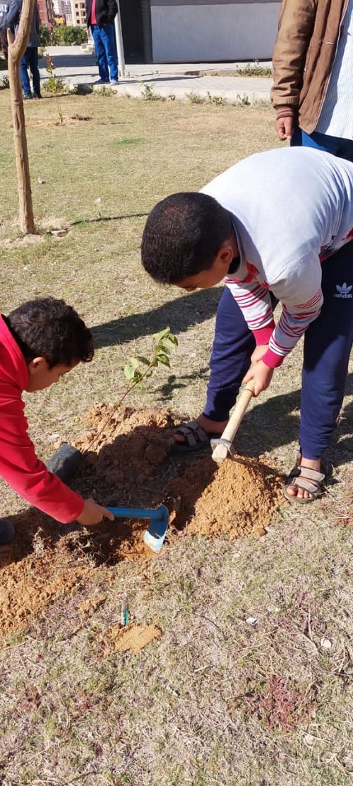 حملة لزراعة مليون شجرة مثمرة فى مدينة العبور الجديدة