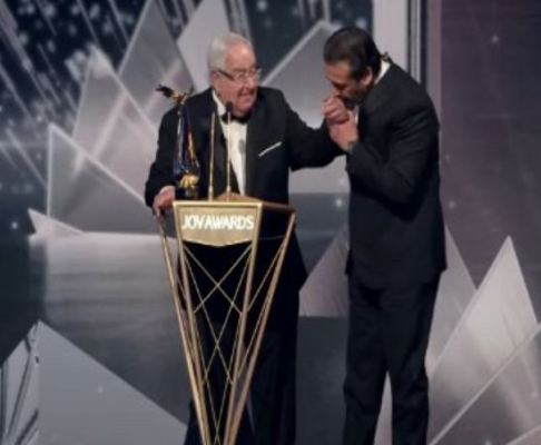 المخرج محمد عبد العزيز ونجله النجم كريم عبد العزيز 
