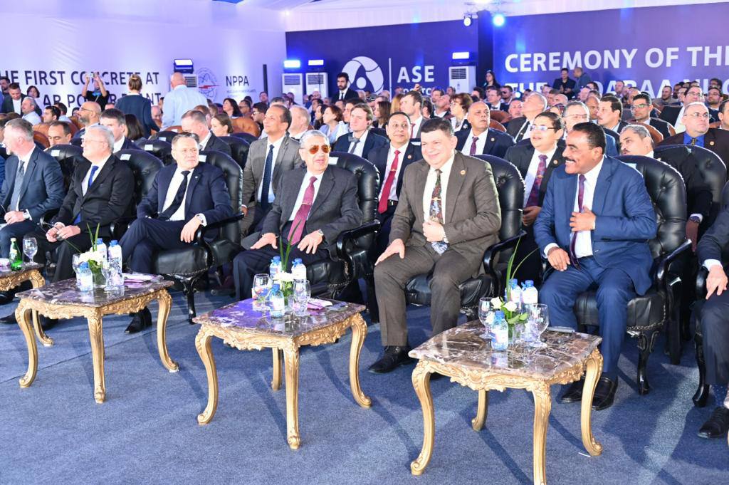 انطلاق مرحلة الإنشاءات بوحدة توليد الكهرباء الثانية بالضبعة النووية 