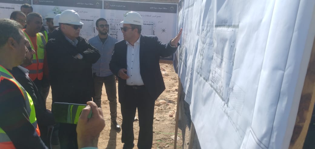 محافظ أسيوط يتفقد أعمال تنفيذ مشروع إنشاء مجمع تدويرالمخلفات الصلبة